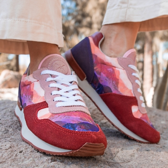 Inkkas Jogger Sneakers in Red Andes - Picture 7 of 8